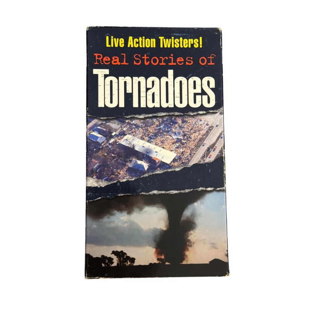 Real Stories of Tornadoes (VHS, 1997) Live Action Twisters disaster destruction